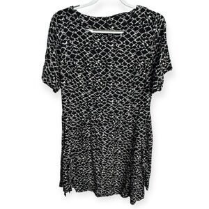 Simply Be Black and White‎ Midi Dress